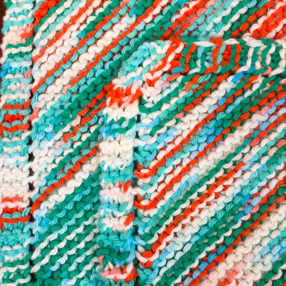 Handmade Organic Cotton Washcloth Duo